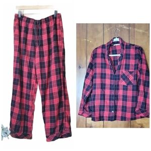 Victoria secret plaid monogramed VS pajamas Christmas